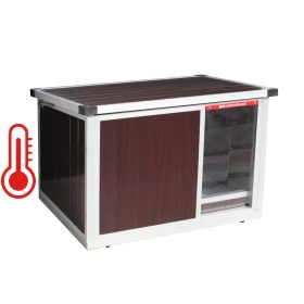 Thermo Woody Hundehütte - mit Infrarotheizung