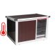 Thermo WOODY Hundehütte "XS" innengrösse (LxBxH:54x42x38cm) mit INFRAHEIZUNG