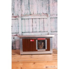   Thermo WOODY Katzenhaus "CAT" innengrösse (LxBxH:54x38x28cm) mit INFRAHEIZUNG