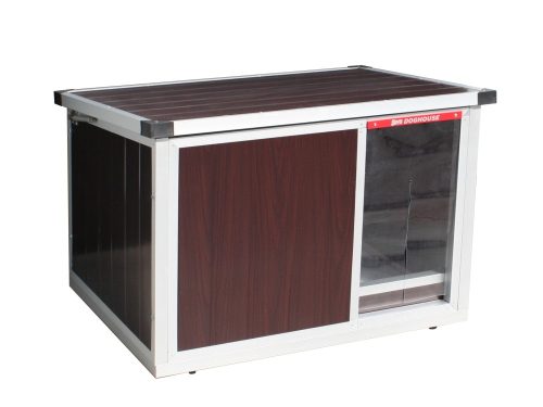 Thermo WOODY Hundehütte "S" innengrösse (LxBxH:66x46x40cm)
